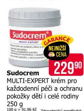 Sudocrem krém pro každodenní péči a ochranu pokožky dětí i celé rodiny 250 g