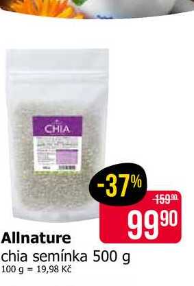 Allnature chia semínka 500 g 