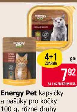 Energy Pet kapsičky a paštiky pro kočky 100 g