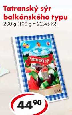 Tatranský sýr balkánského typu, 200 g