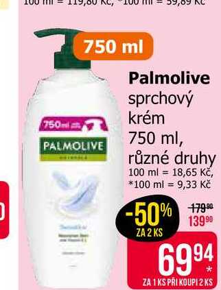 Palmolive sprchový krém 750 ml, různé druhy 