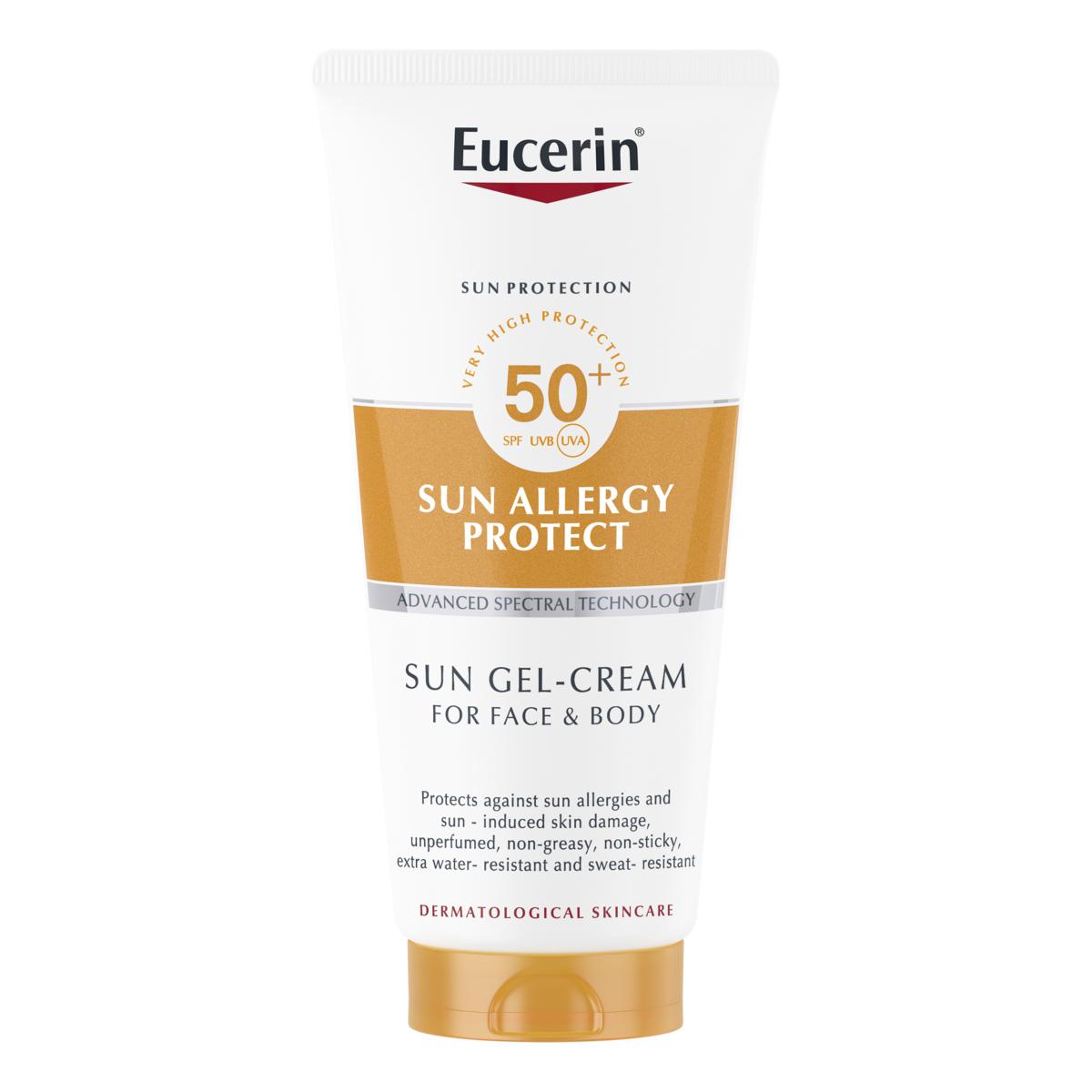 Eucerin SUN ochranný krémový gel proti sluneční alergii SPF50+ 200 ml