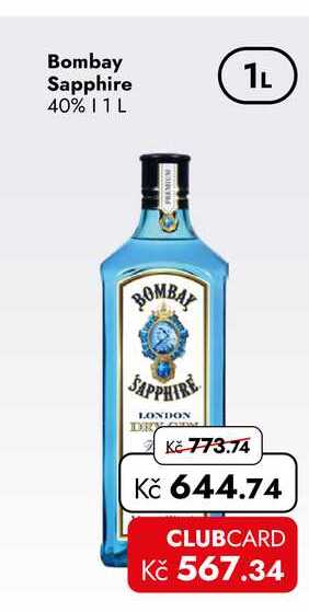 Bombay Sapphire 40% 1 L 