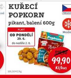 KUŘECÍ POPKORN pikant, balení 600g