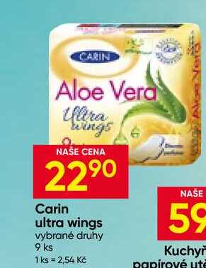 Carin ultra wings vybrané druhy 9 ks 