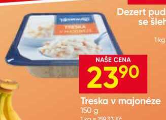 Varmuža Treska v majonéze 150 g 