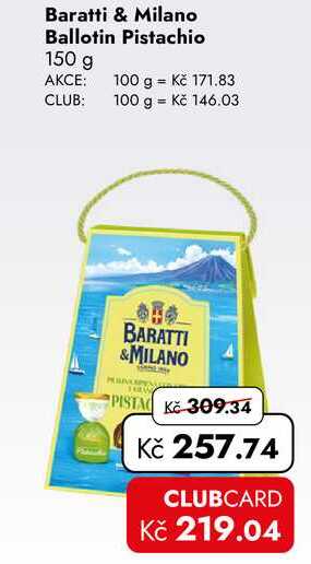 Baratti & Milano Ballotin Pistachio 150 g  