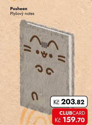 Pusheen Plyšový notes  