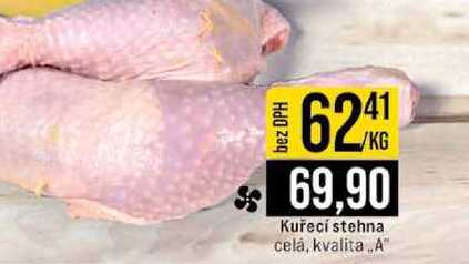 Kuřecí stehna celá, kvalita A 1kg