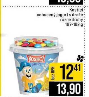 Kostíci ochucený jogurt s dražé různé druhy 107-109 g