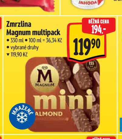   Zmrzlina Magnum multipack 330 ml  