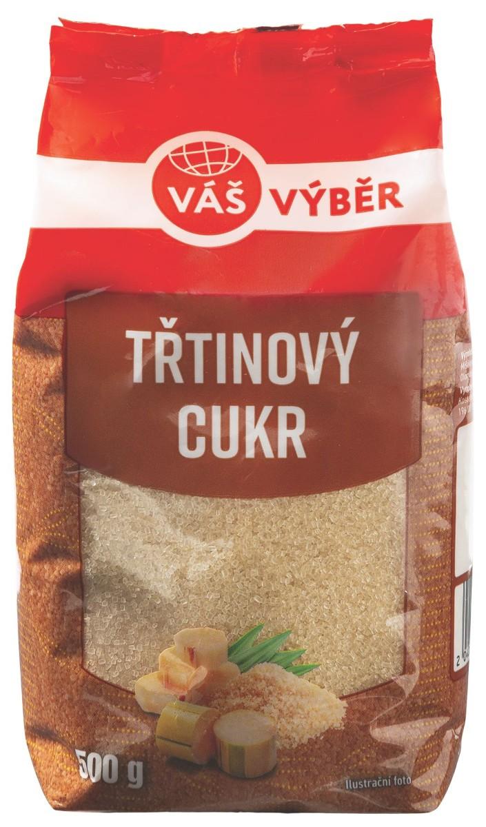 VÁŠ VÝBĚR Třtinový cukr, 500 g v akci