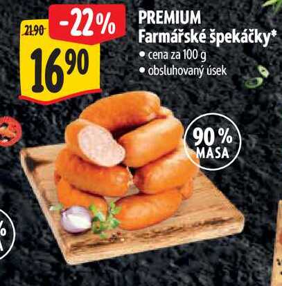 PREMIUM Farmářské špekáčky 100 g
