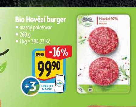 Bio Hovězí burger 260 g