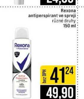 Rexona antiperspirant ve spreji různé druhy 150 ml