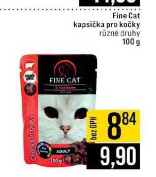 Fine Cat kapsička pro kočky různé druhy 100 g