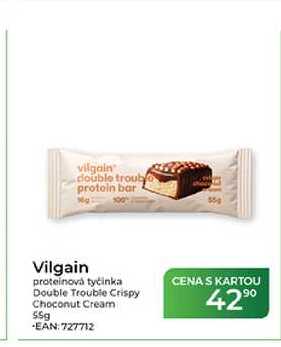 Vilgain proteinová tyčinka Double Trouble Crispy Choconut Cream 55g