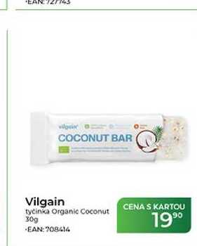 Vilgain tyčinka Organic Coconut 30g