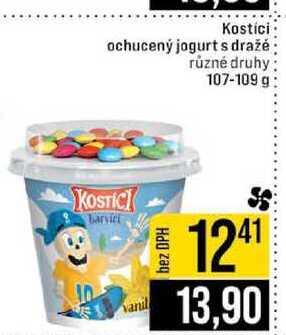 Kostici ochucený jogurts dražé různé druhy 107-109 g