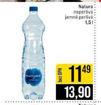 Natura neperlivá jemně perlivá 1,5l