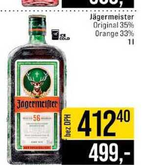 Jägermeister Original 35% Orange 33% 1l