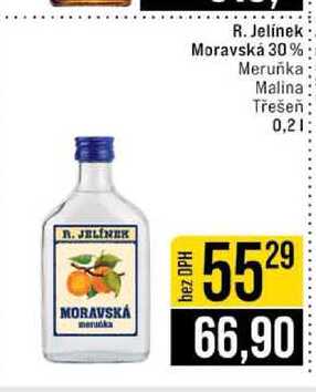 R. Jelínek Moravská 30% Meruňka Malina Třešeň 0,2l