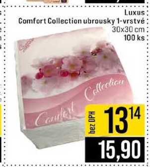 Luxus Comfort Collection ubrousky 1-vrstvé 30x30 cm 100 ks 