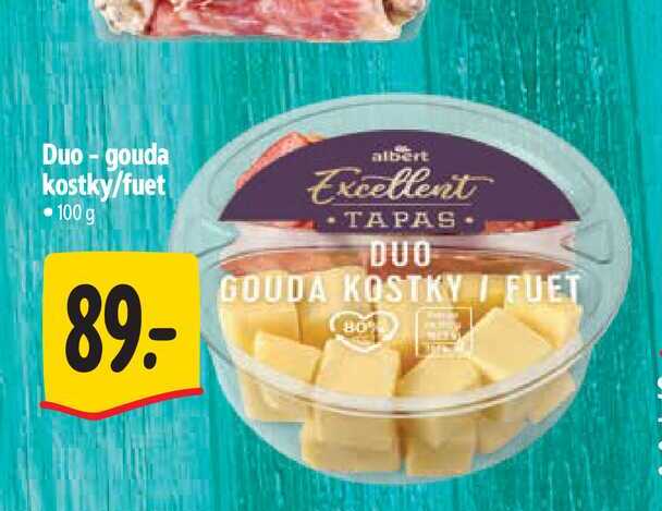 Duo-gouda kostky/fuet 100 g  