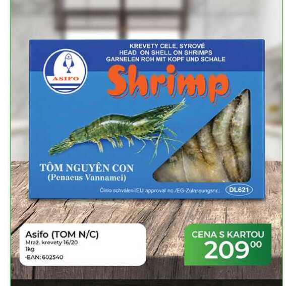 Asifo (TOM N/C) Mraž. krevety 16/20 1kg