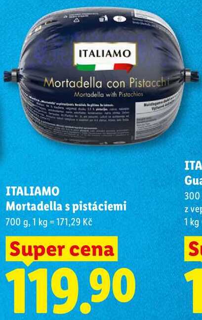 ITALIAMO Mortadella s pistáciemi, 700 g