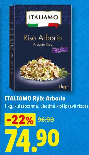 ITALIAMO Rýže Arborio, 1 kg
