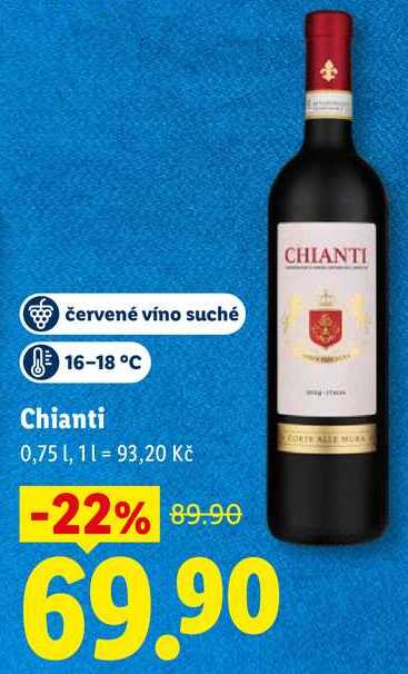Chianti, 0,75 l