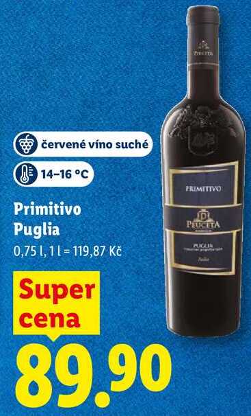 Primitivo Puglia, 0,75 l