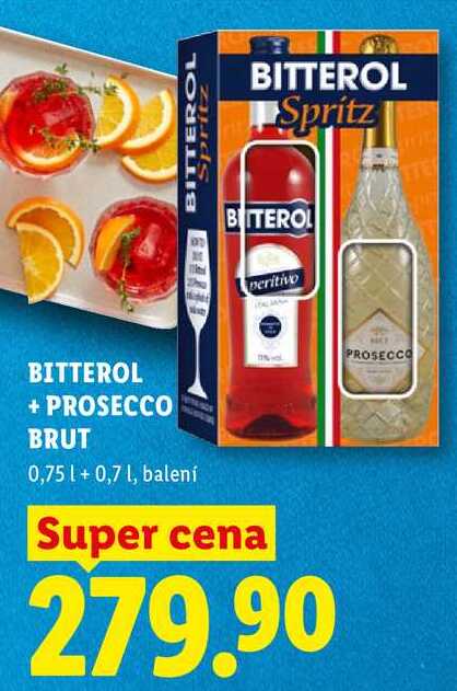 BITTEROL + PROSECCO BRUT, 0,75 +0,7 l