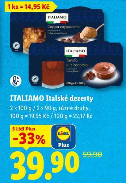 ITALIAMO Italské dezerty, 2x 100 g/2x 90 g