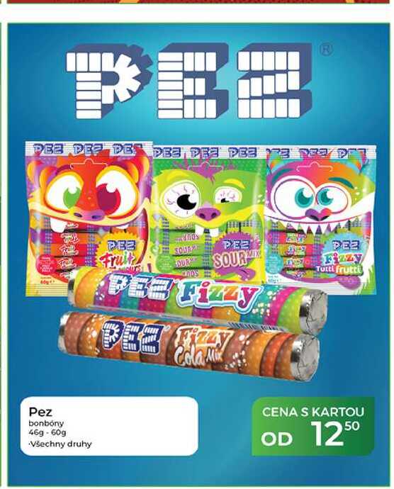 Pez bonbóny 46g-60g