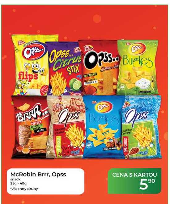 McRobin Brrr, Opss snack 25g-40g