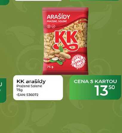 KK arašídy Pražené Solené 75g