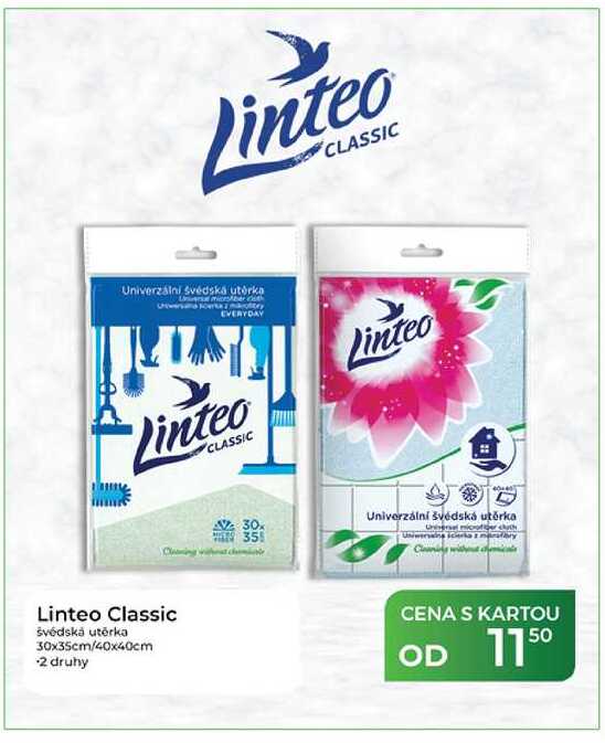 Linteo Classic švédská utěrka 30x35cm/40x40cm