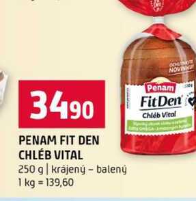 PENAM FIT DEN CHLEB VITAL 250 g krájený balený 