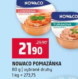 NOWACO POMAZÁNKA 80 g vybrané druhy 