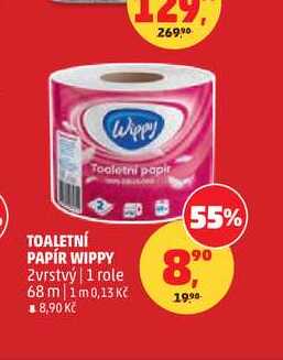 TOALETNÍ PAPÍR WIPPY