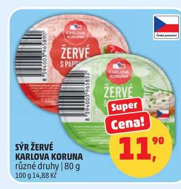 SÝR ŽERVÉ KARLOVA KORUNA 80 g