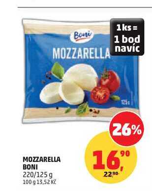 MOZZARELLA BONI 220/125 g
