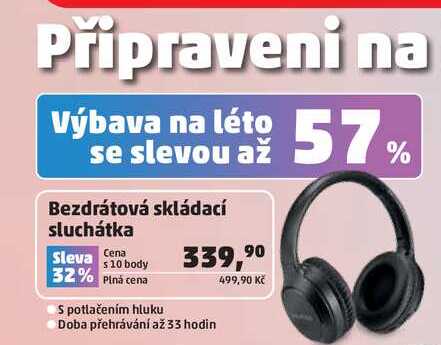 Bezdrátová skládací sluchátka