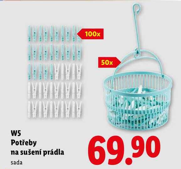 W5 Potřeby na sušení prádla 