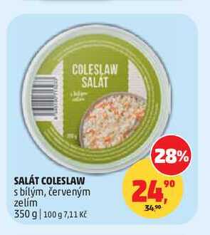 SALÁT COLESLAW s bílým, červeným zelím 350 g