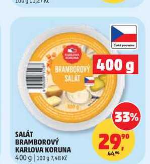 SALÁT BRAMBOROVÝ KARLOVA KORUNA 400g