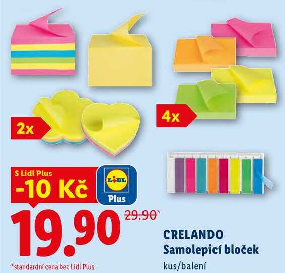 CRELANDO Samolepicí bloček 