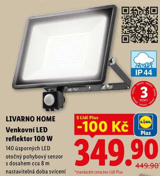 LIVARNO HOME Venkovní LED reflektor 100 W 